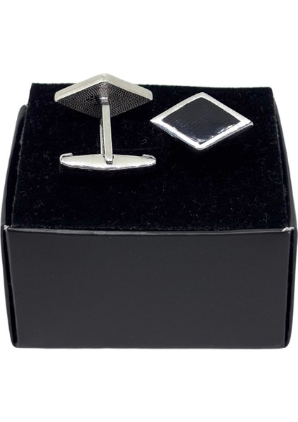 Royal Onyx Gümüş Kol Düğmesi