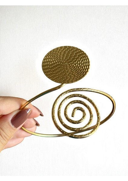 Spiral Çelik Gold Pazu Kol Bilekliği fiyatları