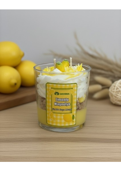 Limonlu Magnolya Bardak Mum fiyatları