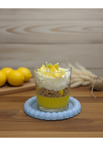 Limonlu Magnolya Bardak Mum modelleri