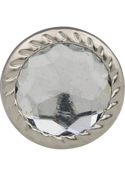 Dekoratif Parlak Taşlı Kabara Raptiye 17 mm - 50 ( Lisinya ) fiyatları