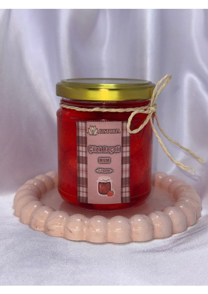 Çilek Reçeli Mum modelleri