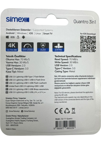 Iphone Uyumlu Flash Bellek Ios Apple Uyumlu 128 GB Otg USB Type C Flash Bellek Disk Pc Uyumlu fiyatları