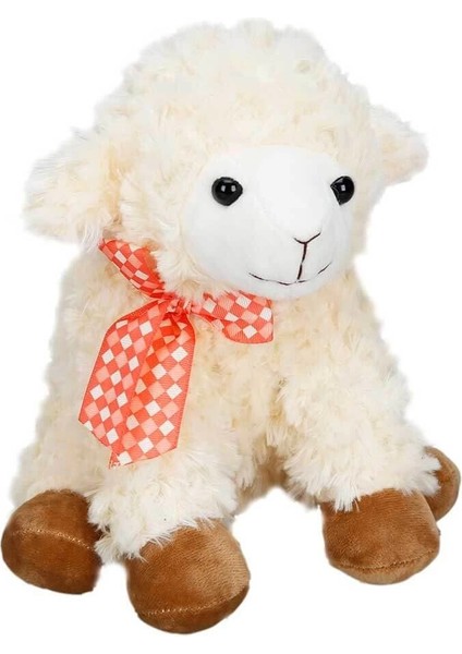 Oturan Peluş Kuzu 24 cm