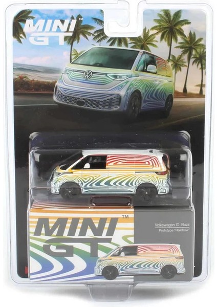 Mini Gt 1/64 Volkswagen Id. Buzz Prototype ''rainbow'' - Blister Paket fiyatları