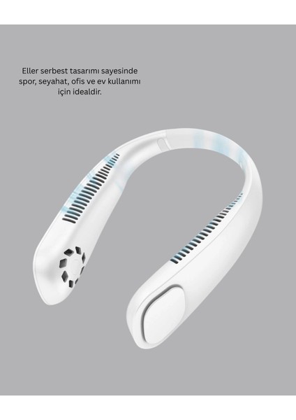 9000MAH Şarjlı Boyun Tipi Taşınabilir Vantilatör modelleri