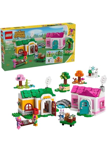 77057 LEGO Animal Crossing Yaratıcı Evler: Eğlenceli Mevsimler 814 Parça +7 Yaş