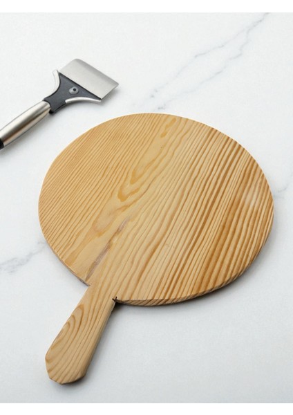 Pizza Bazlama ve Hamur Tahtası Kulplu El Yapımı 28 cm fiyatları