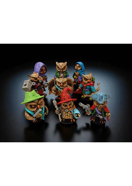 Warlock (Büyücü) 3D Figür Baykuş - Mysterious Owls -028