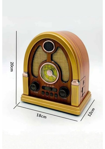 Büro Ev Ofis Hediyesi Için Ahşap Kubbe Taşınır Bluetooth Hoparlörlü Şarjlı Radyo modelleri