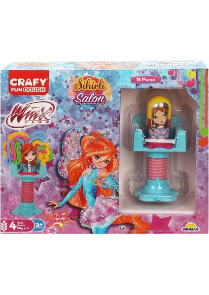 Crafy Winx Sihirli Salon Oyun Hamur Seti 15 Parça modelleri