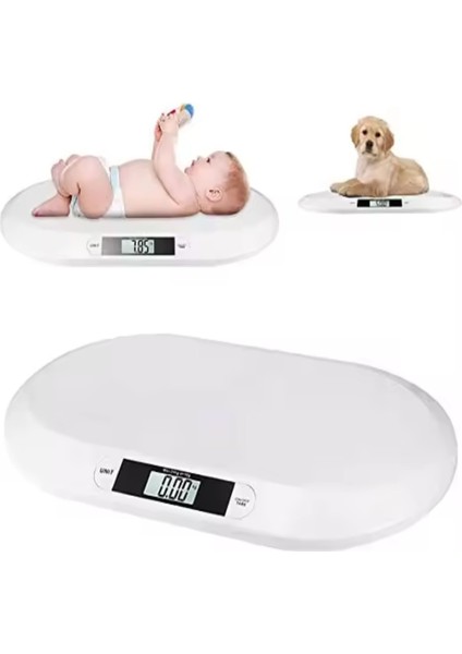 Bebek ve Veteriner Tartısı, 20 Kg, 10 gr Hassasiyet, Çok Renkli, Plastik, Ithalatçı Garantili