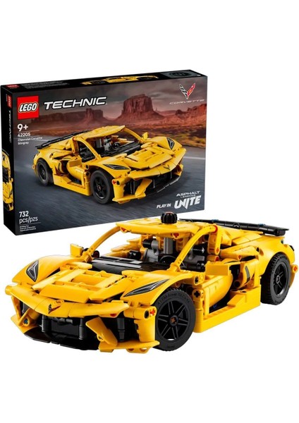 42205 LEGO Technic Chevrolet Corvette Stingray 732 Parça +9 Yaş
