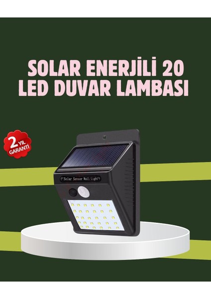 Kablo Gerektirmeyen Solar LED Bahçe ve Veranda Işığı