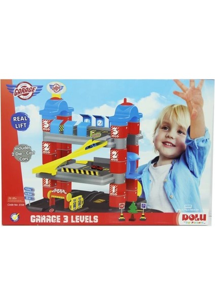 Dolu 3 Katlı Otopark Oyun Seti modelleri