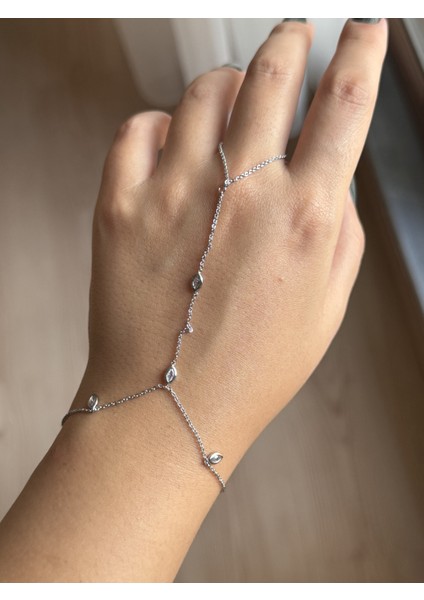 Çelik Gümüş Renk Damla Taşlı Zarif Şahmeran fiyatları