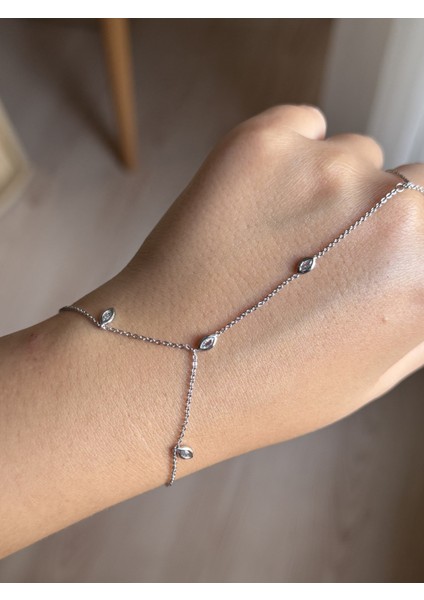 Çelik Gümüş Renk Damla Taşlı Zarif Şahmeran modelleri