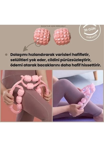 9 Tekerlekli Yoga Fitness Silindiri (Roller) (5224)
