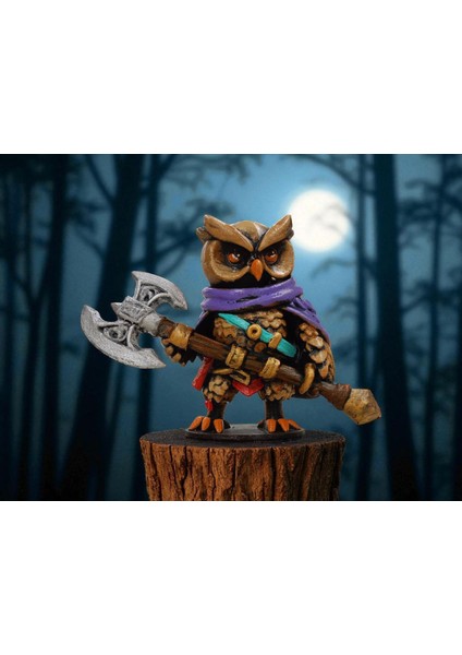 Champion (Şampiyon) 3D Figür Baykuş - Mysterious Owls - 032