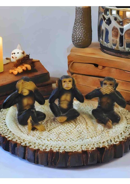 Üç Maymun Bilgeliği Biblo Seti - Görmedim Duymadım Bilmiyorum fiyatları