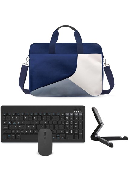 Honor Pad X8A 11 Inch Tablet ile Uyumlu Tablet Çantası+Bluetooth Klavye+Bluetooth Mouse+Tablet Standı Siyah AL5294