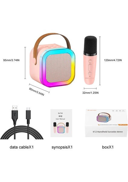 Karaoke Mikrofon Hoparlör Seti Mini (5224) indirimleri
