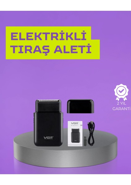 Kart Tasarımlı Şarjlı Tıraş Makinesi | 2 Başlıklı Hassas Kesim
