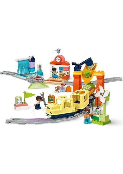 10428 LEGO Duplo Büyük Interaktif Mahalle Treni 103 Parça +3 Yaş modelleri