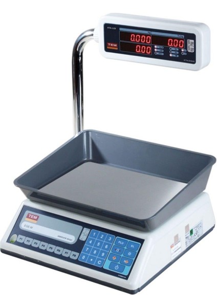 Tem TEL030BD-V3 Gri Katlanır Boyunlu Elektronik Tartı, 2 Yıl Garanti