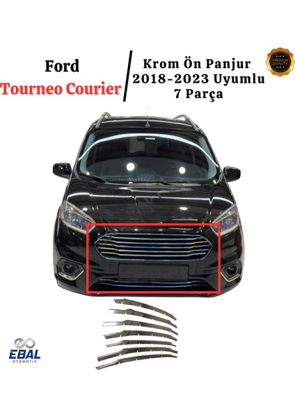 Ford Tourneo Courier Krom Ön Panjur 7 Parça 2018-2023 P.Çelik