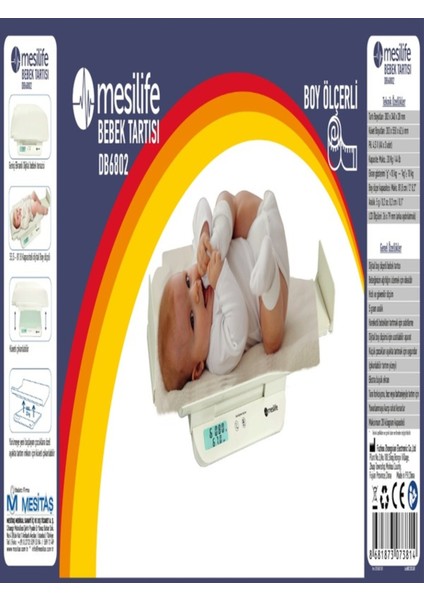 Turuncu Dijital Bebek Tartısı, Plastik, Resmi Garantili