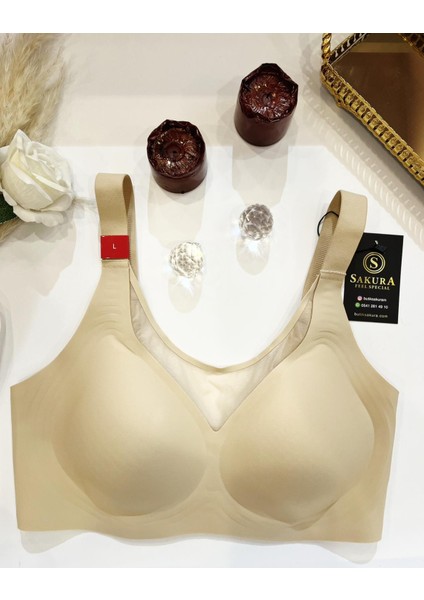 Lazer Kesim Dikişsiz Telsiz Tül Detayı Sütyen modelleri