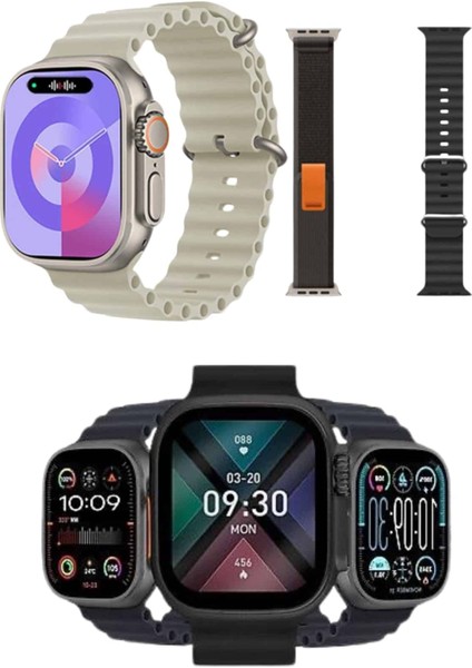 Yeni Nesil Akıllı Kol Saati Nabız Ölçer Gps Uyumlu 49 mm Kasa indirimleri