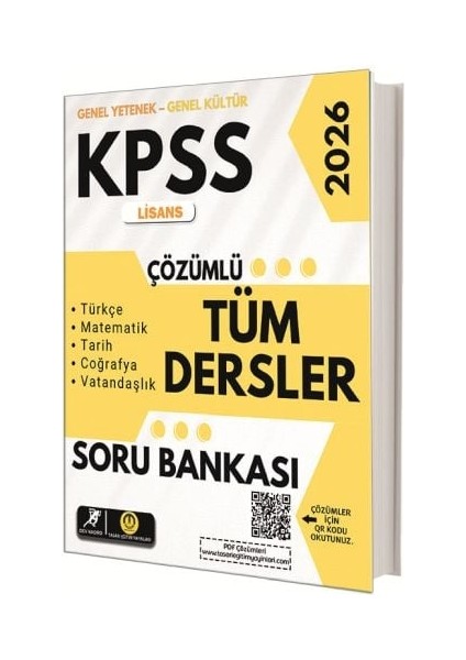 Tasarı Yayınları Kpss Lisans Tüm Dersler Çözümlü Soru Bankası