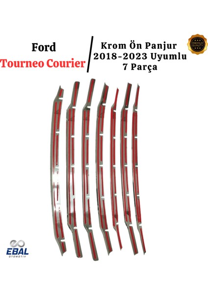 Ford Tourneo Courier Krom Ön Panjur 7 Parça 2018-2023 P.Çelik indirimleri