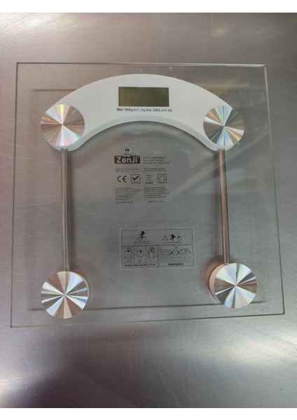 Turuncu Cam Dijital Tartı, 30X30 Cm, Elektronik ve Kişisel Bakım Için Ideal.
