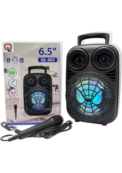 Taşınabilir 6,5 Inç Açık Hava Kablosuz Bluetooth Hoparlör QL-603 (5313) fiyatları