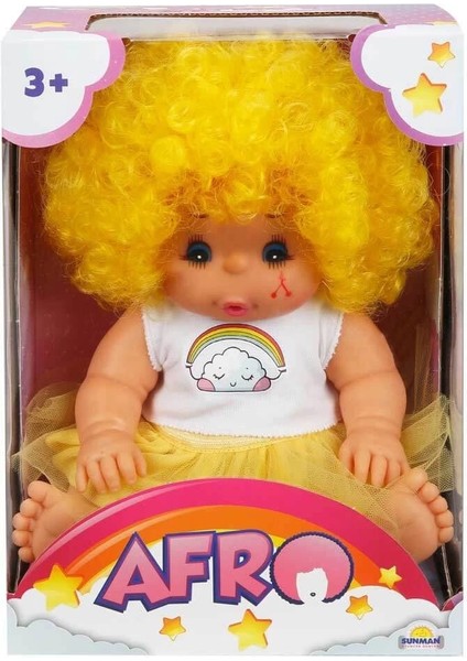 20040 Afro Kıvırcık Saçlı Bebek 23 cm - Stokta Olan Renk Gönderilir indirimleri