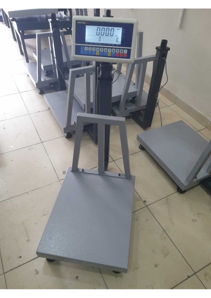 300 Kg, 40X50 cm Hassas Sayıcı Baskül, Dayanıklı Çelik, Gri Renk, Profesyonel Kullanım