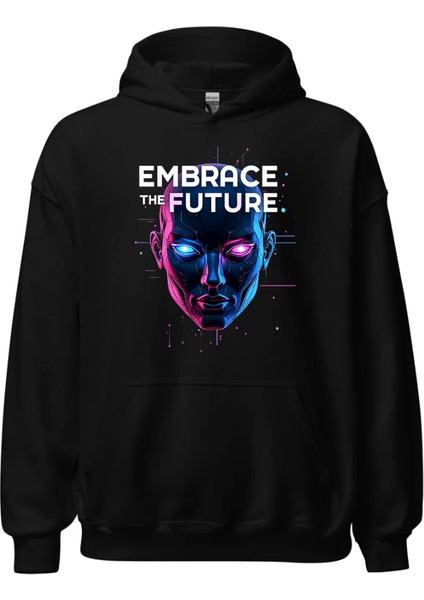 Embrace The Future Erkek Hoodie – Modern ve Ilham Verici Tasarım fiyatları
