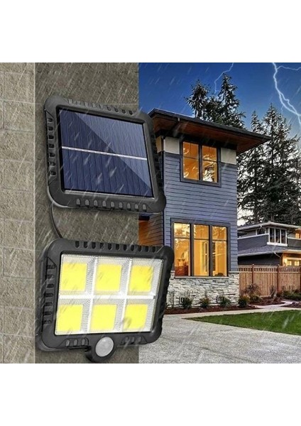 Güneş Enerjisi Panelli 6 LED Bahçe Aydınlatma