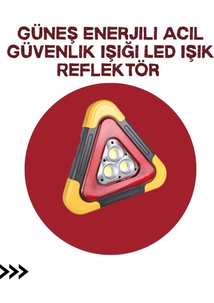 Alüminyum Gövdeli LED Üçgen Reflektörlü Acil Işık
