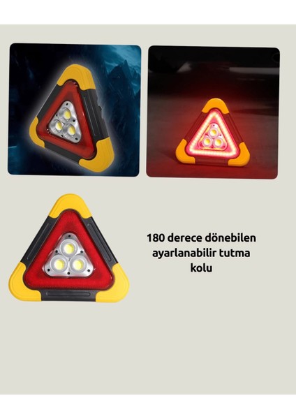 Alüminyum Gövdeli LED Üçgen Reflektörlü Acil Işık modelleri