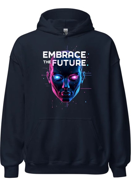 Embrace The Future Erkek Hoodie – Modern ve Ilham Verici Tasarım fiyatları