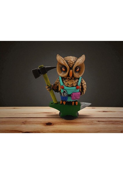 Blacksmith (Demirci) 3D Figür Baykuş - Mysterious Owls - 040