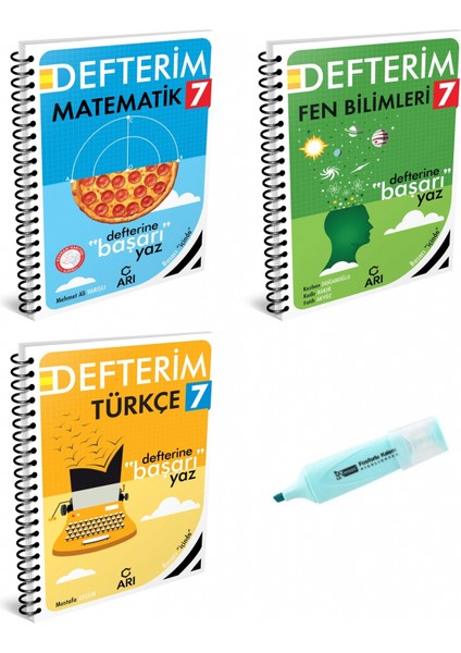 7.sınıf Matematik Fen Bilimleri ve Türkçe Akıllı Defterim