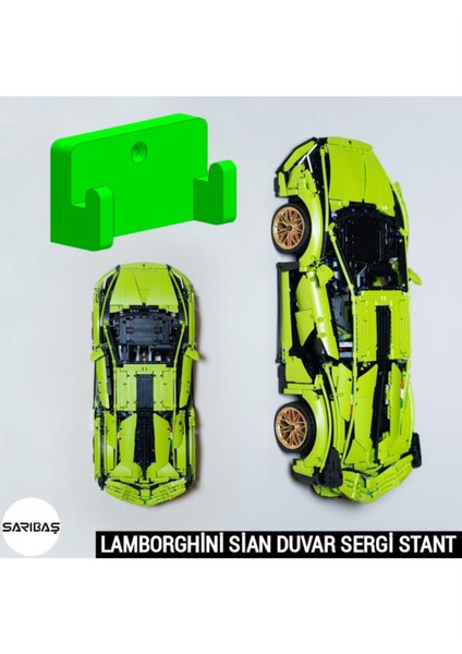 Technic Yapım Oyuncakları 42115 Lamborghini Sián Fkp 37 - Model Araba Uyumlu Duvar Sergi Stant