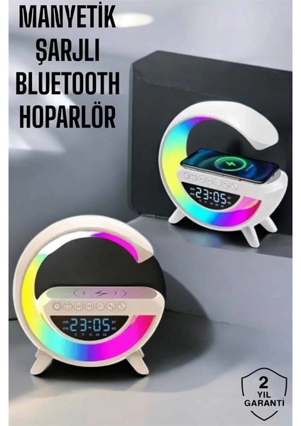 Bluetooth Hoparlör 15W Kablosuz Hızlı Şarj LED Gece Lambası fiyatları