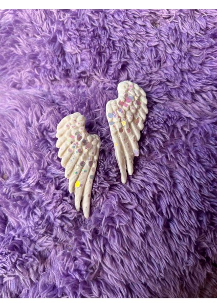 Angel Wings El Yapımı Melek Kanadı Özel Tasarım Küpe ve Kolye Seti fırsatları