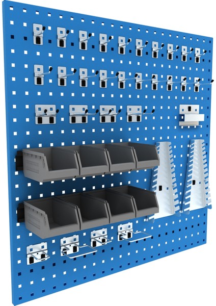 DP.45.100.04 Dolapsan Metal Delikli Duvar Pano Seti